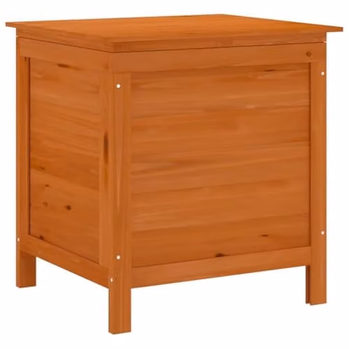 vidaXL Garden Storage Box in Brown Solid Wood, W/D/H: 50 x 49 x 56.5 cm