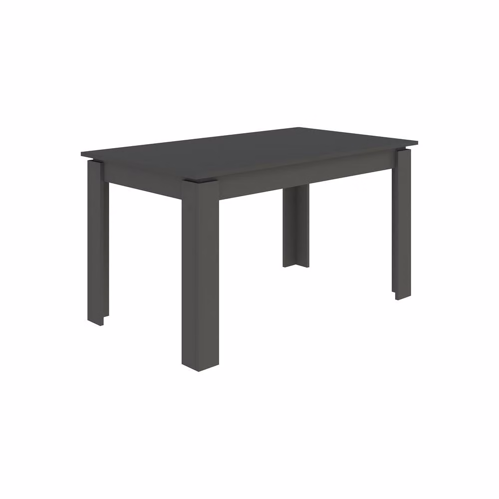 Decortie Tolmen Extendable Rectangular Dining Table, Anthracite Grey, W/D/H: 120 x 50 x 75.5 cm – 2