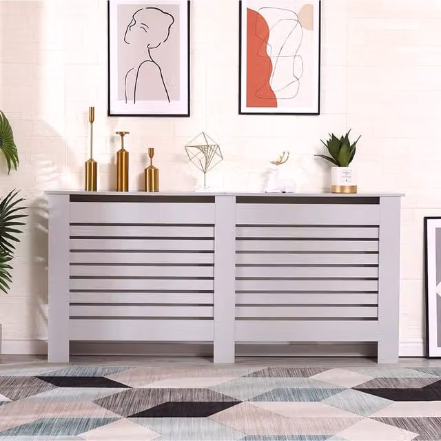 HMD Grey Radiator Cover Display Console Table