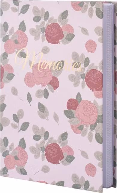 Lifeideas 300 Pocket 4x6 Photo Album with Rose Cover in Pink
