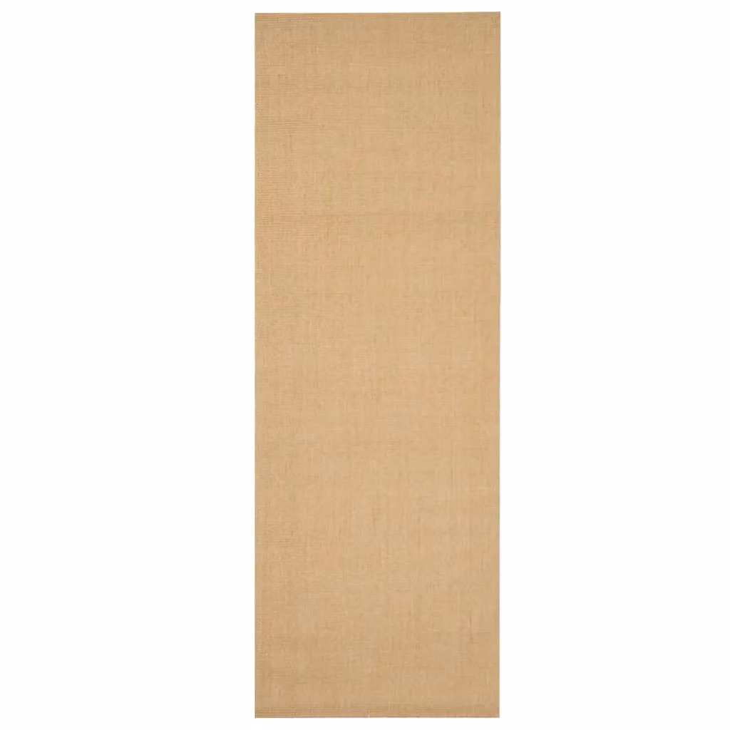 Berkfield Home Natural Sisal Rug in Brown and Beige, W/D/H: 100 x 300 cm – 2