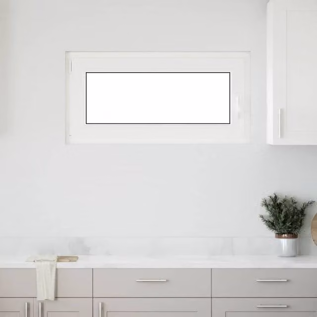 Berkfield Home RISOR Basement Tilt and Turn Window, White, W: 100 cm, H: 50 cm