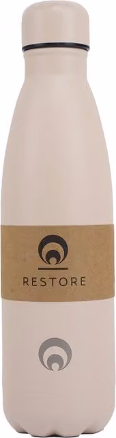 Restore Roam Vacuum Insulated Stainless Steel Bottle, 500ml, Beige