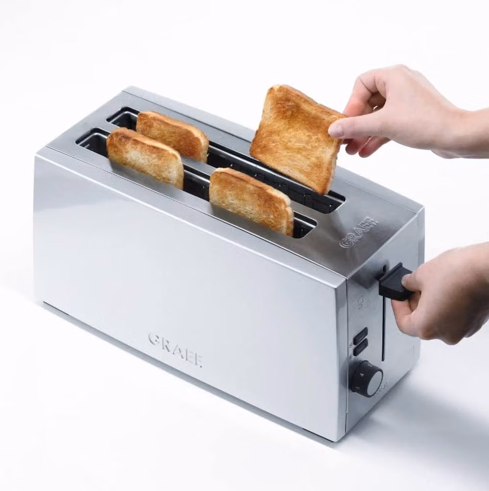 Graef 4 Slice Stainless Steel Toaster in Silver – 3