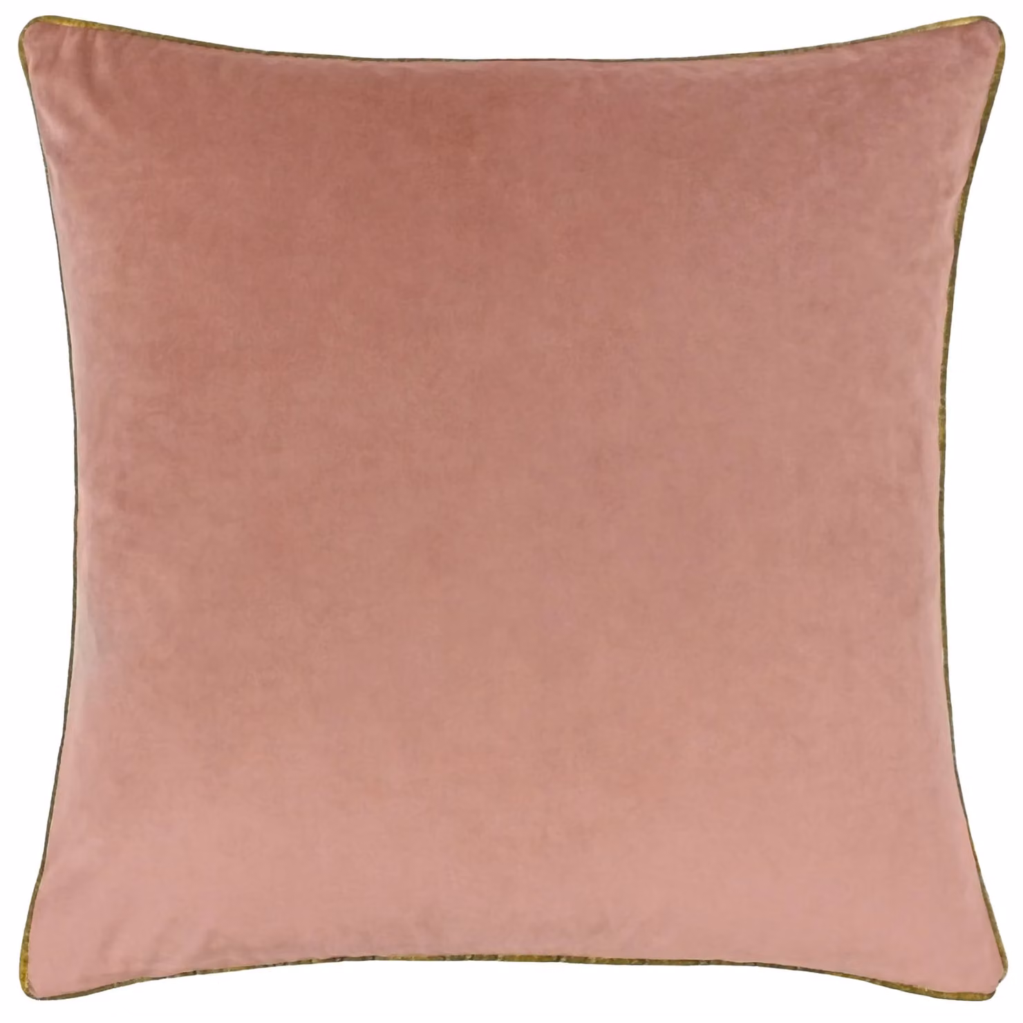 Furn Meridian Velvet Piped Cushion in Pink and Gold, W/D/H: 45 x 45 x 45 cm – 2