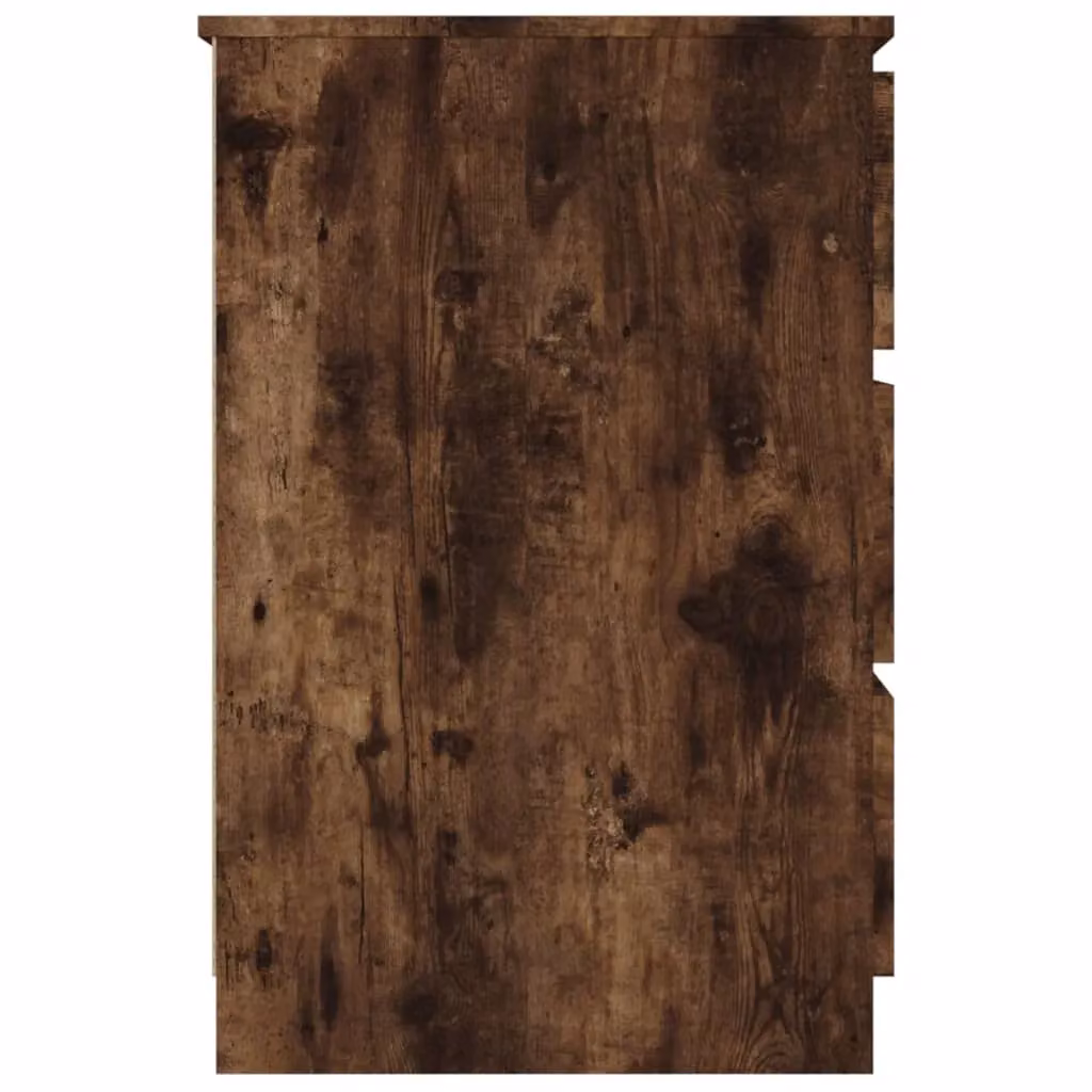 Berkfield Home Writing Desk in Smoked Oak Brown, W/D/H: 140 x 50 x 77 cm – 3