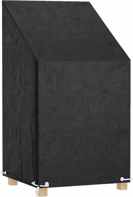 Berkfield Home Water Repellent Garden Armchair Cover with 8 Eyelets, Black, W/D/H: 65 x 65 x 80/120 cm