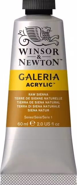 Winsor & Newton Galeria Acrylic Paint, Raw Sienna, 60 ml