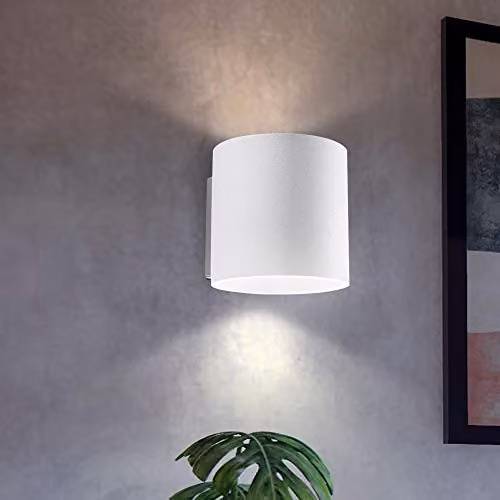 SOLLUX ORBIS SL.0048 Modern LED Wall Lamp, White Aluminium Round Sconce with G9 Socket for Kitchen and Bedroom – 2