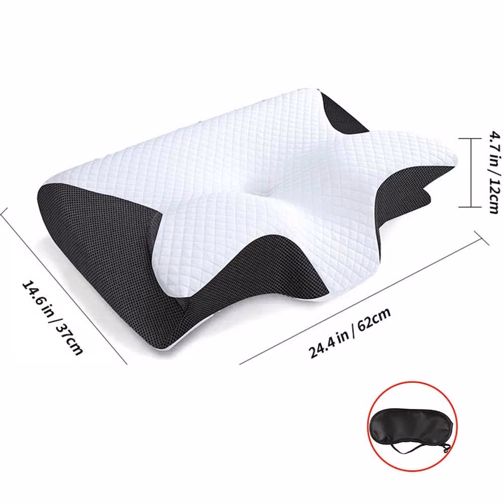 Ventryn Ergonomic Memory Foam Cervical Wedge Pillow for Neck and Shoulder Pain, White – 2