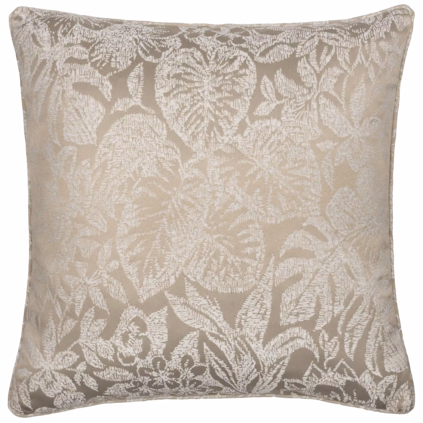 Wylder Nature Bali Botanical Jacquard Square Cushion in Beige, W/D/H: 50 x 50 x 50 cm – 2