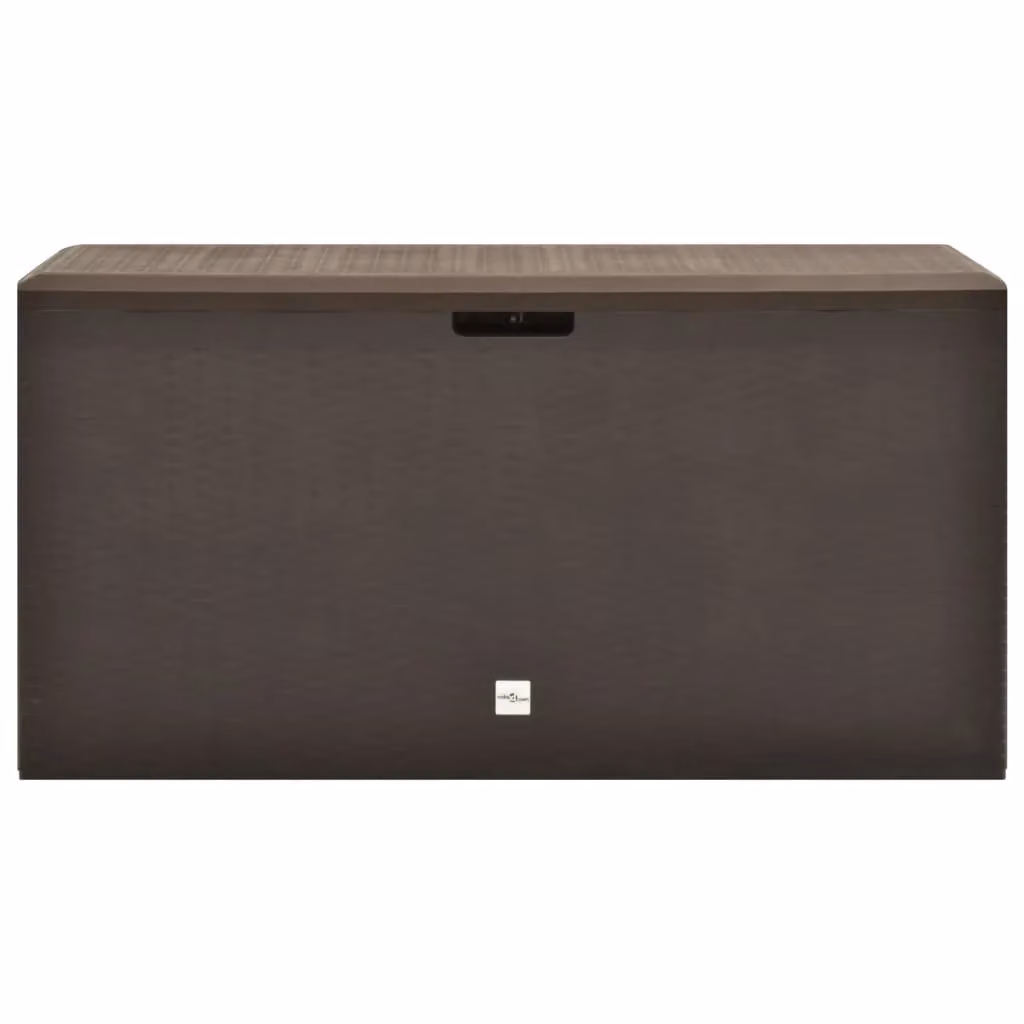 Berkfield Home Brown Plastic Garden Storage Box W/D/H: 114 x 47 x 60 cm – 2