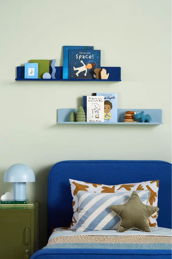 Mustard Made The Ledge Wall Mounted Shelf in Navy Blue, Large, W: 85 cm, H: 13 cm, D: 12 cm – 4