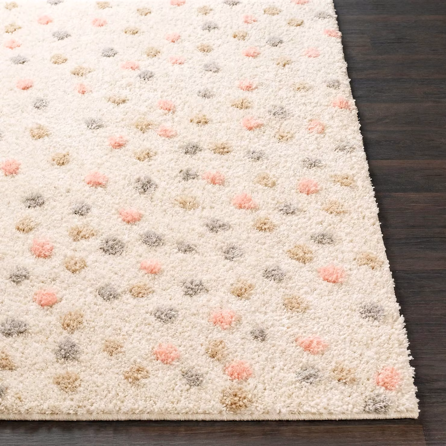 Livabliss Rodos Modern Soft Plush Pile Living Room and Bedroom Rug in White, W: 160 cm, D: 215 cm – 2
