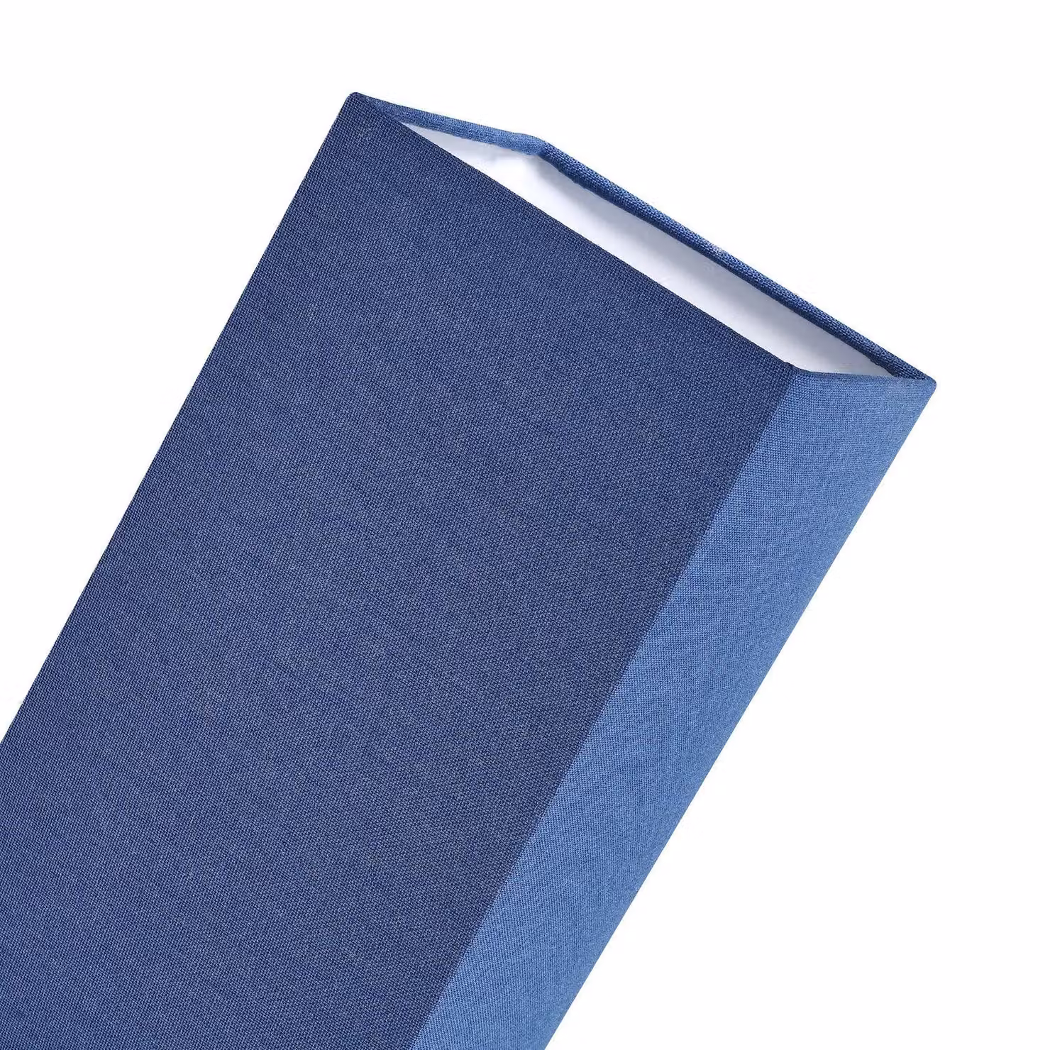 Happy Homewares Modern Cylinder Fabric Lamp Shade in Blue and White, Height: 18 cm – 4
