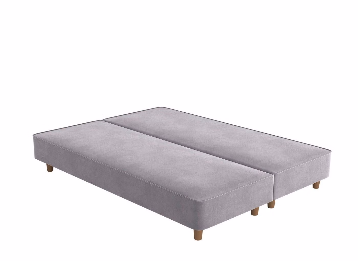 Flaxby Shallow Divan Bed Base in Grey