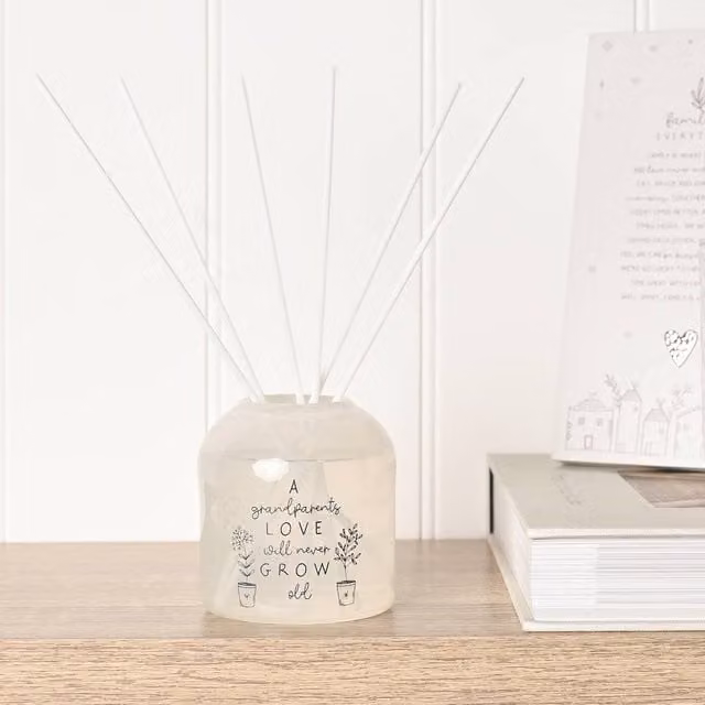 Moments Grandparents Floral Reed Diffuser, 200ml, Clear Glass