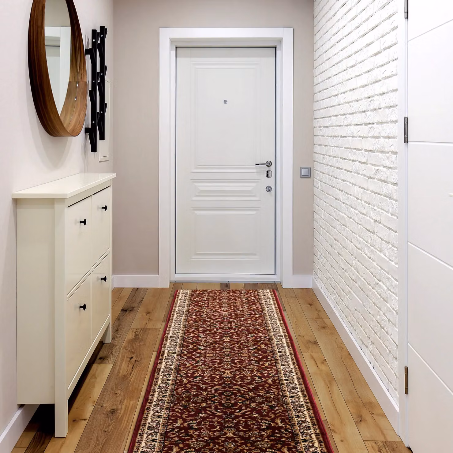 RugsX Red Oriental Heat-Set Royal Runner, W: 90 cm, L: 150 cm – 3