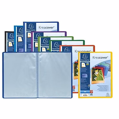 Exacompta Kreacover Chromaline A4 Display Book with 90 Pockets in Multicolour – 2