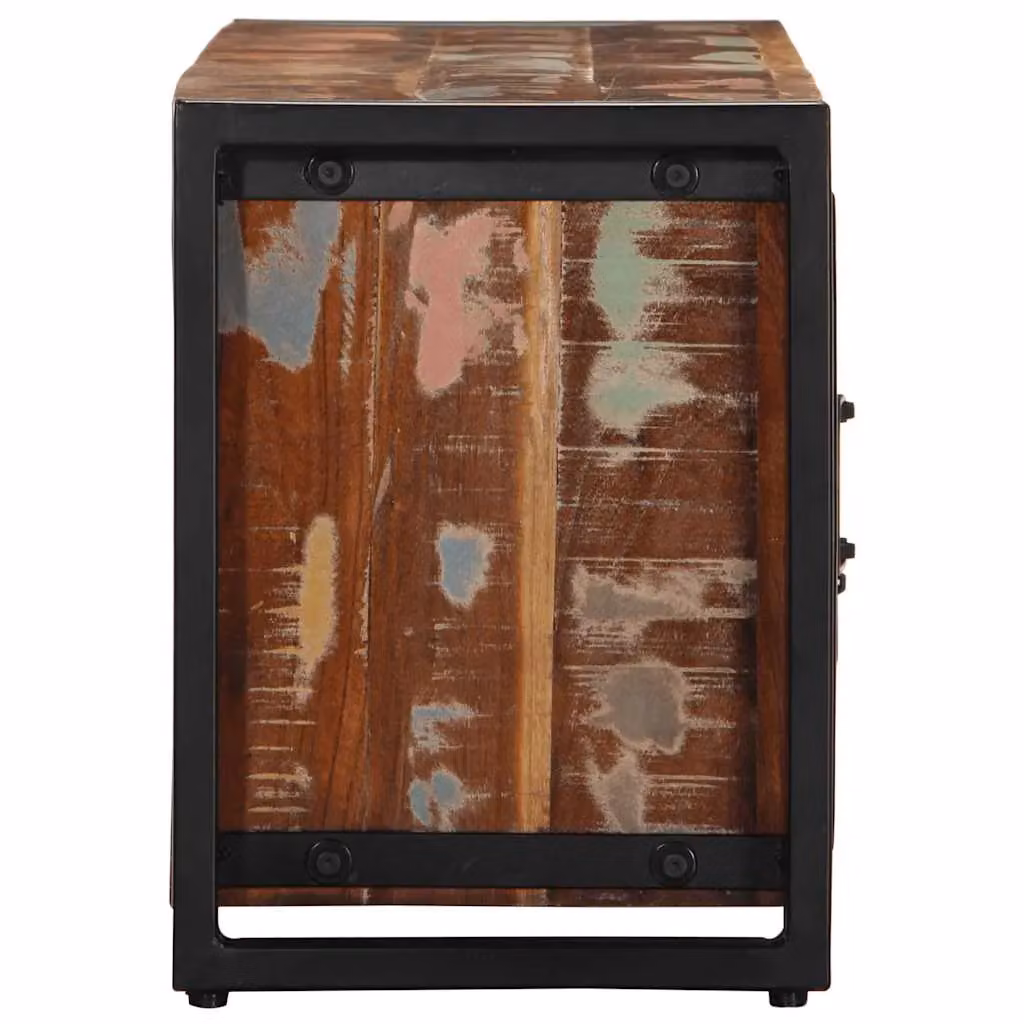 Berkfield Home Industrial Solid Reclaimed Wood TV Cabinet in Brown W/D/H: 100 x 30 x 40 cm – 3