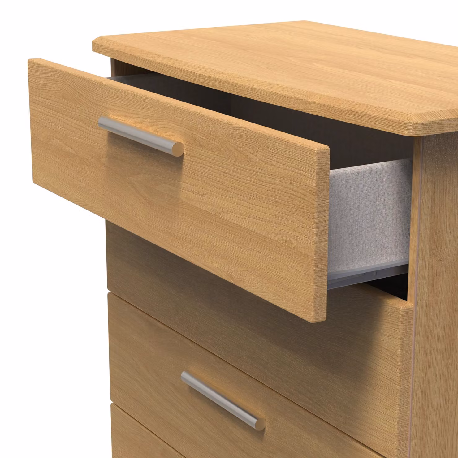 Ready Assembled 2 U Windsor 5 Drawer Chest in Light Brown – 3