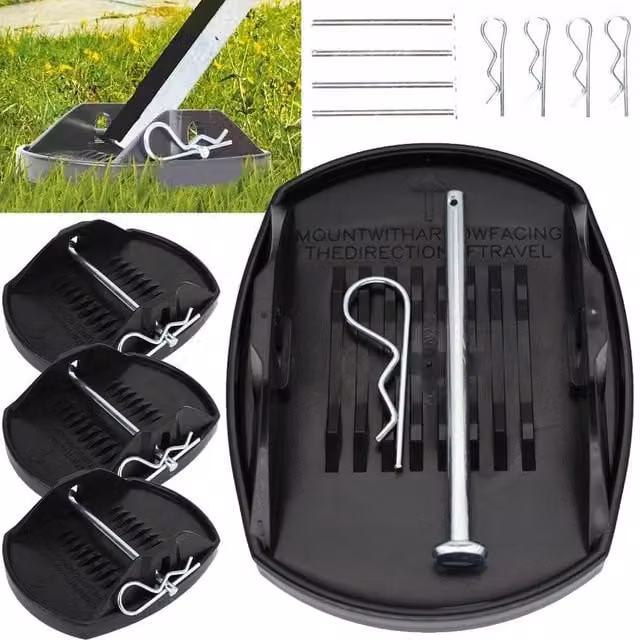 EONLION 4-Pack Updated Metal Caravan Feet Pads in Black – 1
