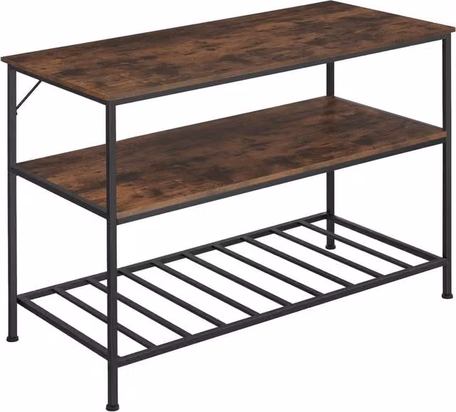 tectake Akeley Industrial Shelves in Brown – 1