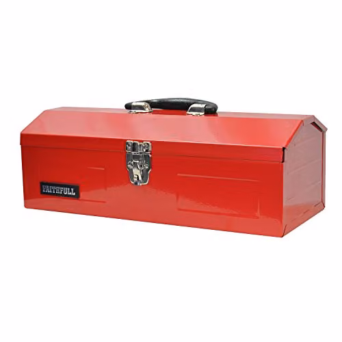 Faithfull Red Metal Barn Toolbox, W: 42 cm