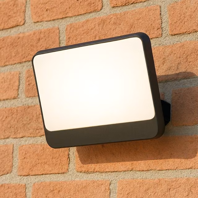 CGC PARRY 50W LED Floodlight in Black with White Opal Diffuser