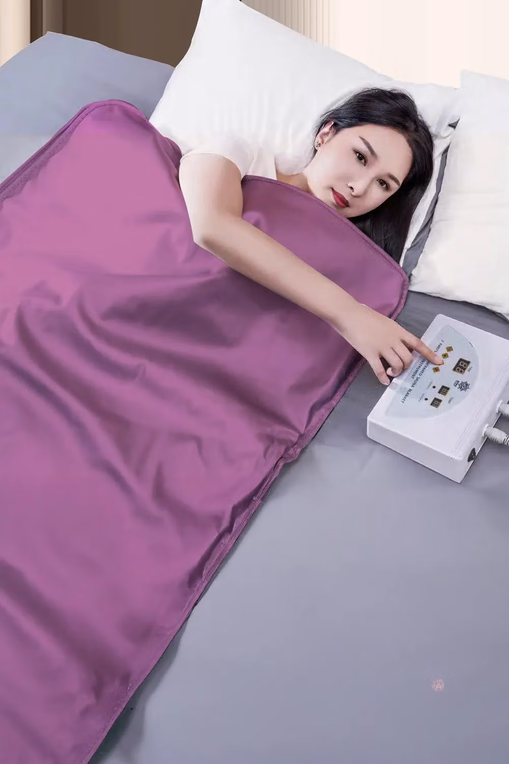 SHEONLY Far Infrared Purple Sauna Blanket for Detox and Sweating – 3