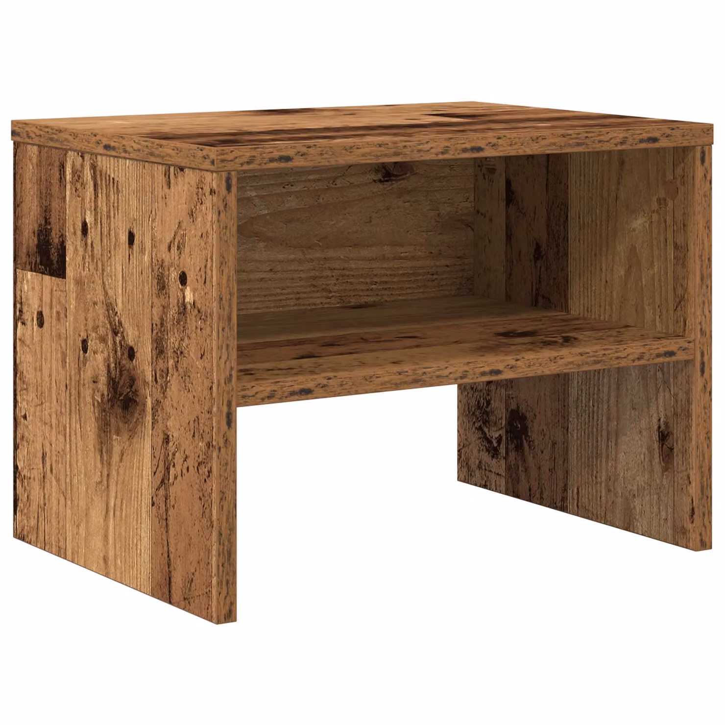 Berkfield Home Rustic Bedside Cabinet in Brown, W/D/H: 40 x 30 x 30 cm – 2