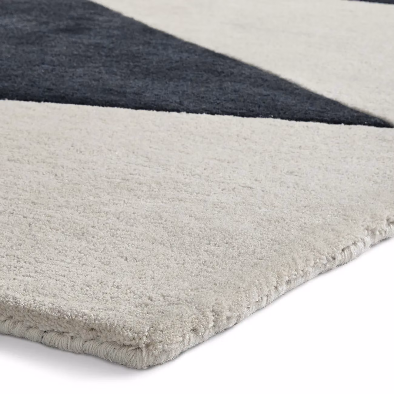 The Rug Shop UK Black Wool Modern Geometric Abstract Area Rug W: 150 cm, D: 230 cm – 4