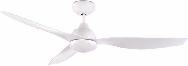 Netlighting Nepal 3 Blade Ceiling Fan with LED Light, White, Diameter: 132 cm