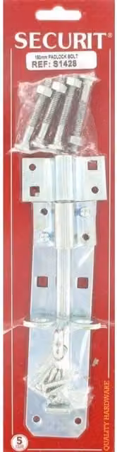 Securit S1428 Door Add Lock in Silver