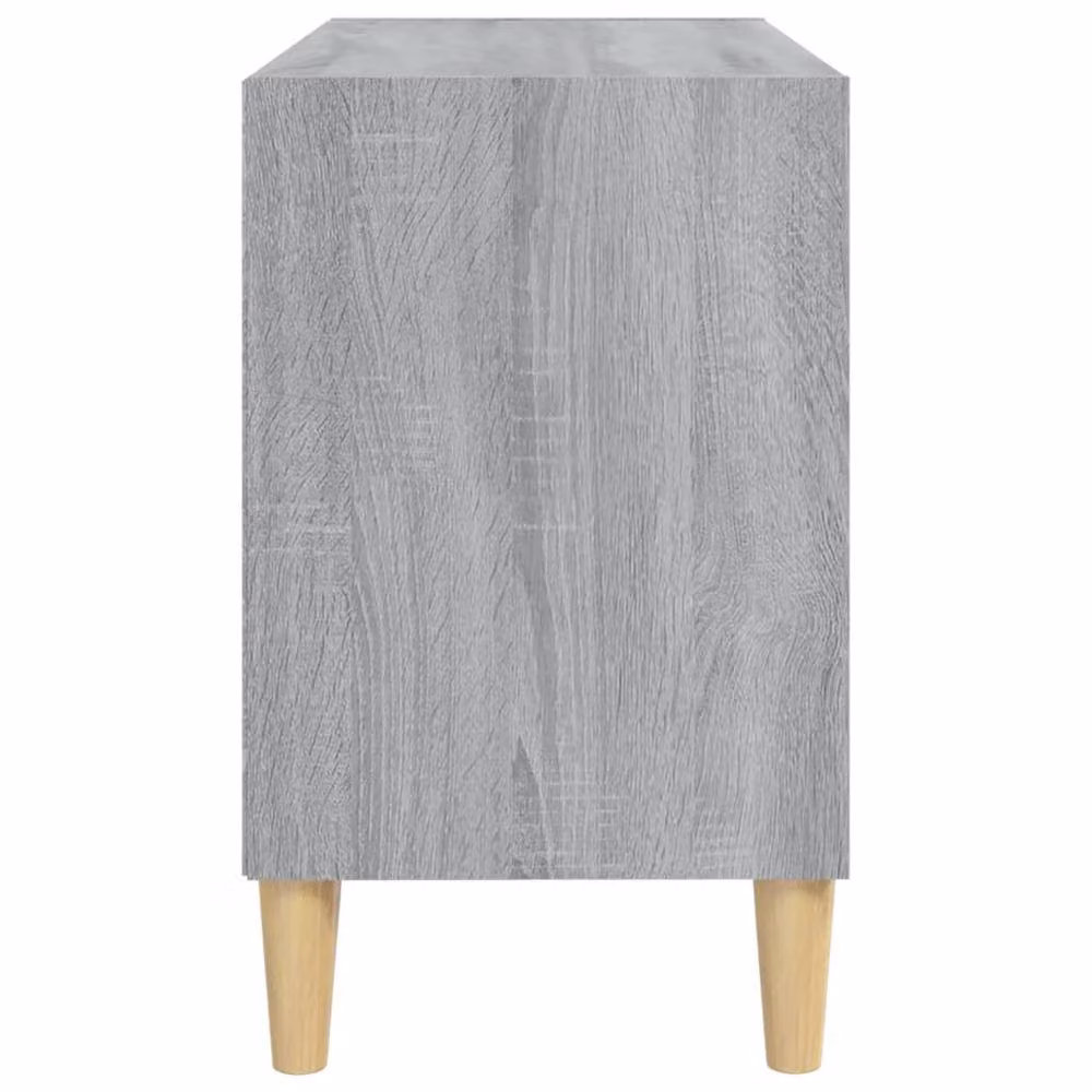 Berkfield Home Grey Sonoma TV Cabinet with Solid Wood Legs W/D/H: 69.5 x 30 x 50 cm – 4