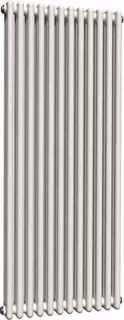 Lux Heat Vertical Coloured Column Radiator in Antique White, H: 150 cm x W: 56 cm