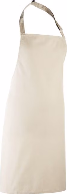 Premier Colours Poly-Cotton Bib Apron in Beige/Sand – 1