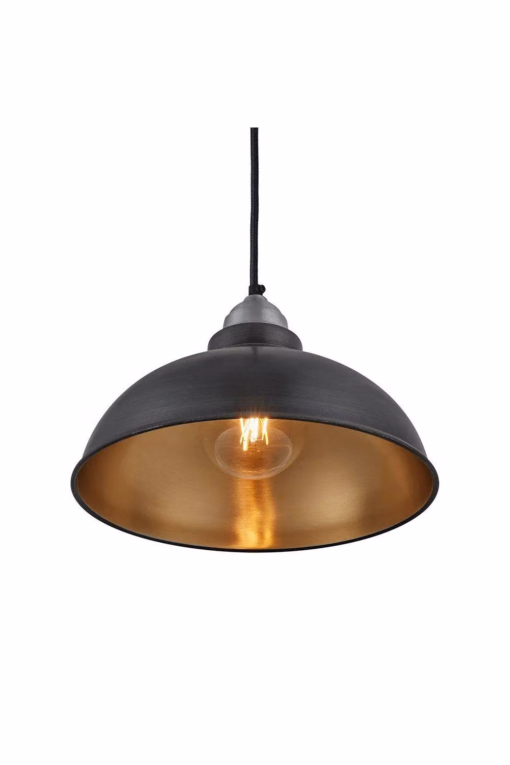 Industville Old Factory Industrial Pendant Light in Bronze and Brass, Diameter: 30.48 cm – 2