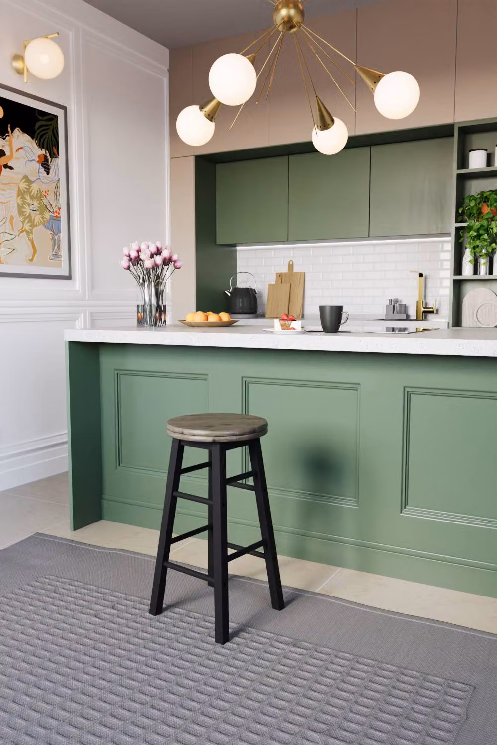 HD Designs Classic Wooden Revolving Bar Stool in Black – 5