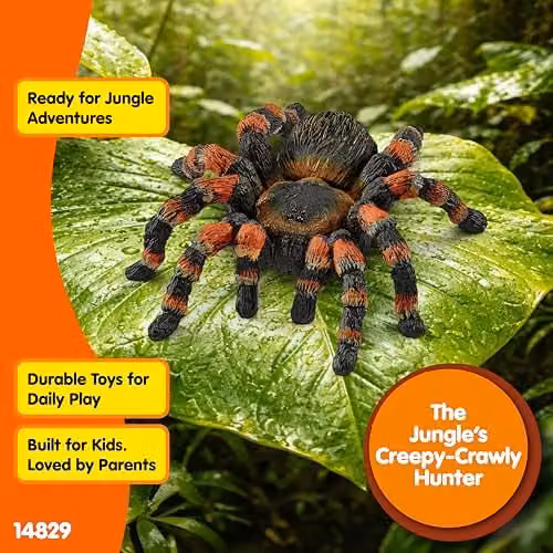 Schleich Wild Life Tarantula Toy Spider Figurine, Multicolour – 4