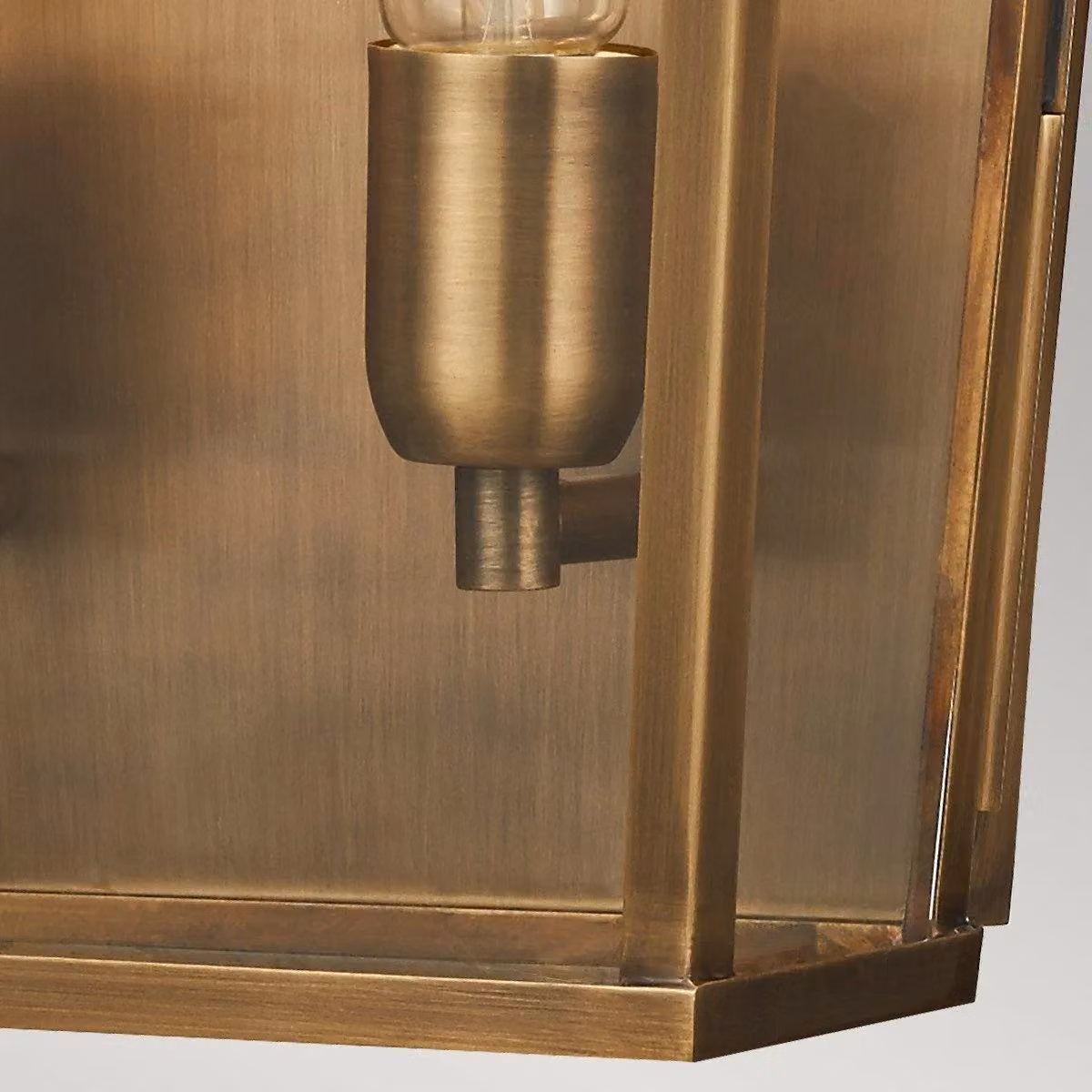 Netlighting Mansion House 2 Light Large Outdoor Wall Lantern in Brass and Yellow with E27 Glass Shade IP44 – 4