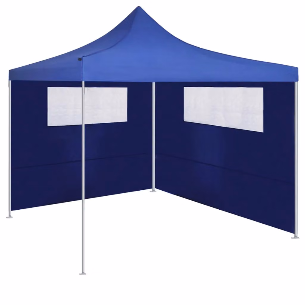 Berkfield Home Gazebo Sidewall with Windows, Blue, W: 6 m, D: 2 m – 2
