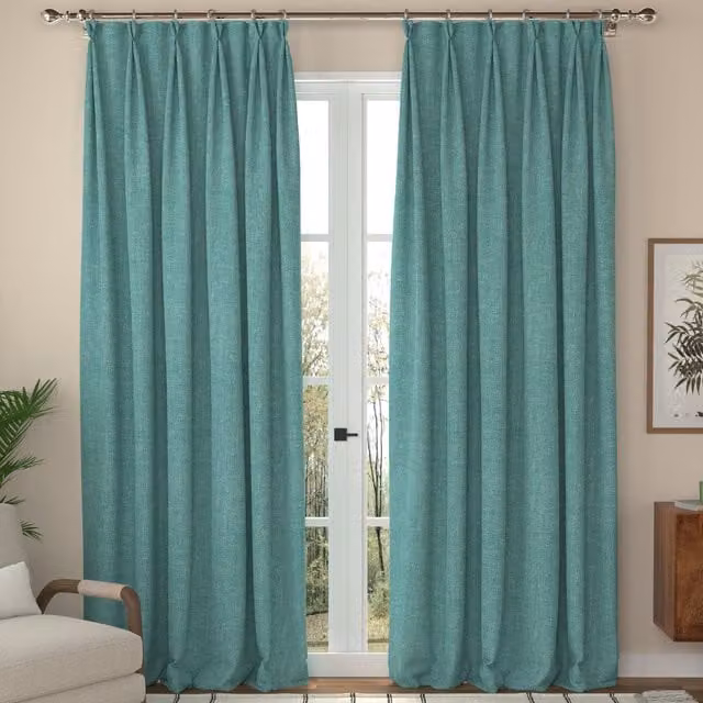 Ante Decor Fjord Made To Measure Blackout Curtains in Blue and Turquoise