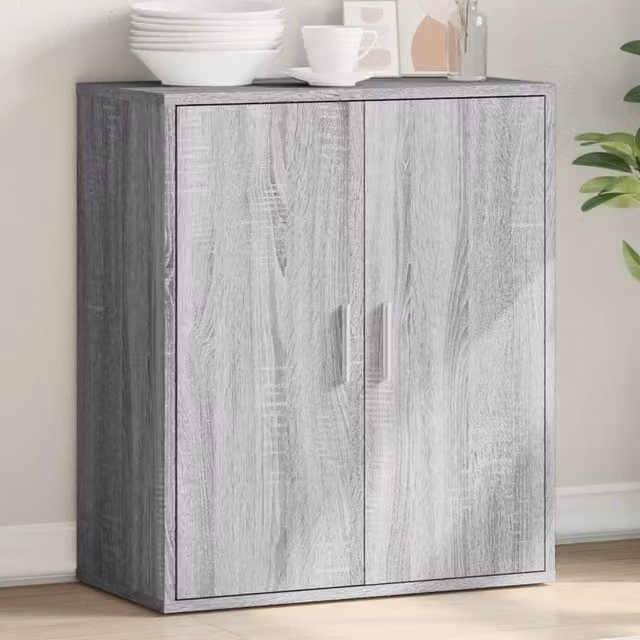 Berkfield Home Grey Sonoma Sideboard in Engineered Wood, W/D/H: 79 x 38 x 80 cm – 1