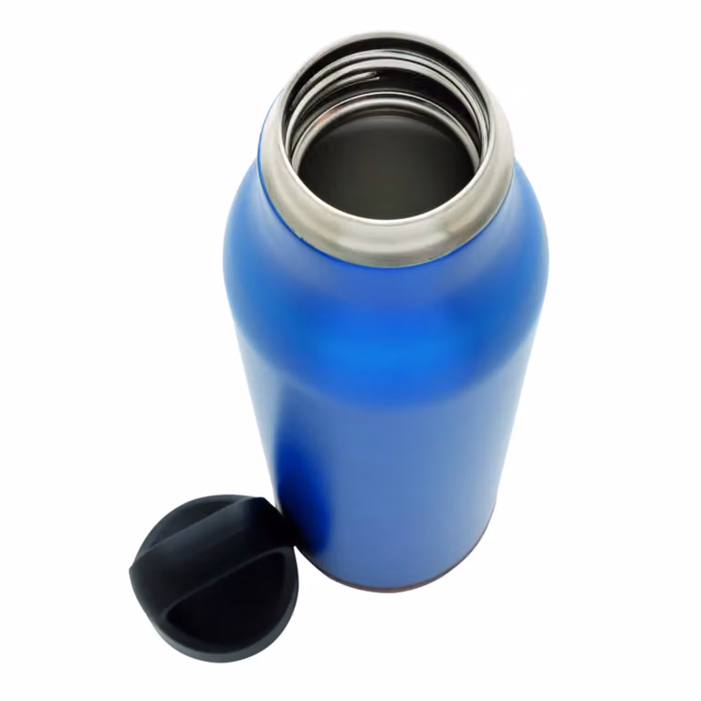 XD Design Cork Vacuum Insulated Stainless Steel Flask, Blue, 600 ml