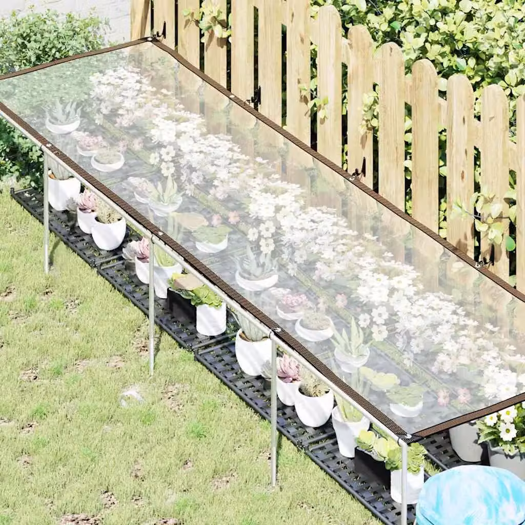 Berkfield Home Transparent Polyethylene Plant Cover with Eyelets for Winter Protection, W/D/H: 1 x 4 m – 2