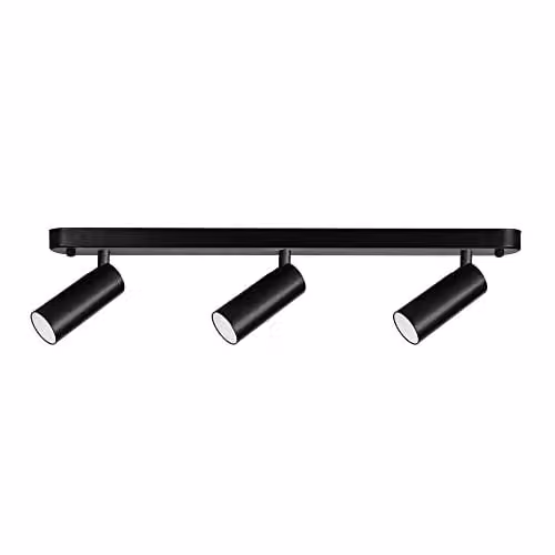 Netlighting FORLIGHT Logos Triple LED Spotlight Bar, 3.7W, 3000K Warm White, 282lm, Black