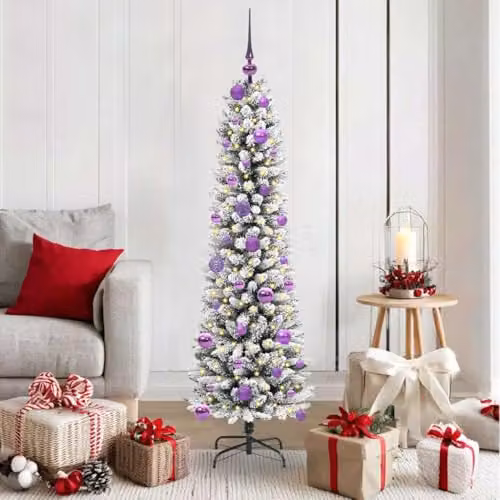 vidaXL Artificial Christmas Tree in White, Height: 150 cm – 2