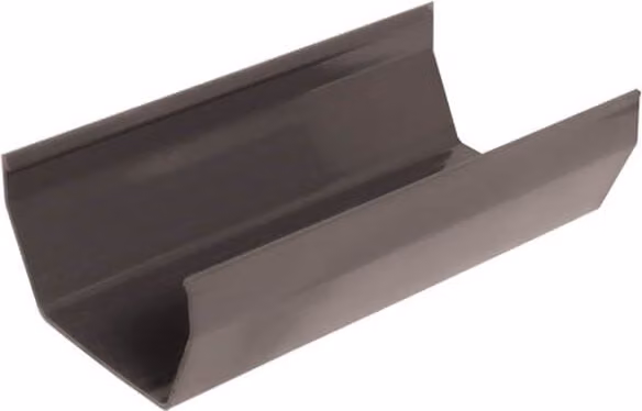 FloPlast Square PVC Gutter in Anthracite Grey, Length: 4 m, Width: 11.4 cm