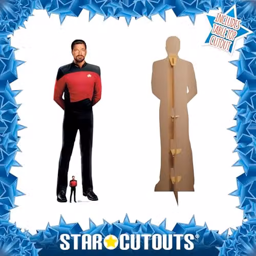 Star Cutouts SC4677 William Riker Cardboard Cut Out, Multicolour, Height: 192 cm – 3